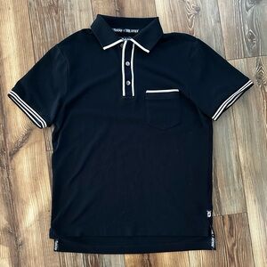 FootJoy X Todd Snyder Mens Polo Shirt Short-Sleeve Golf Navy Blue small